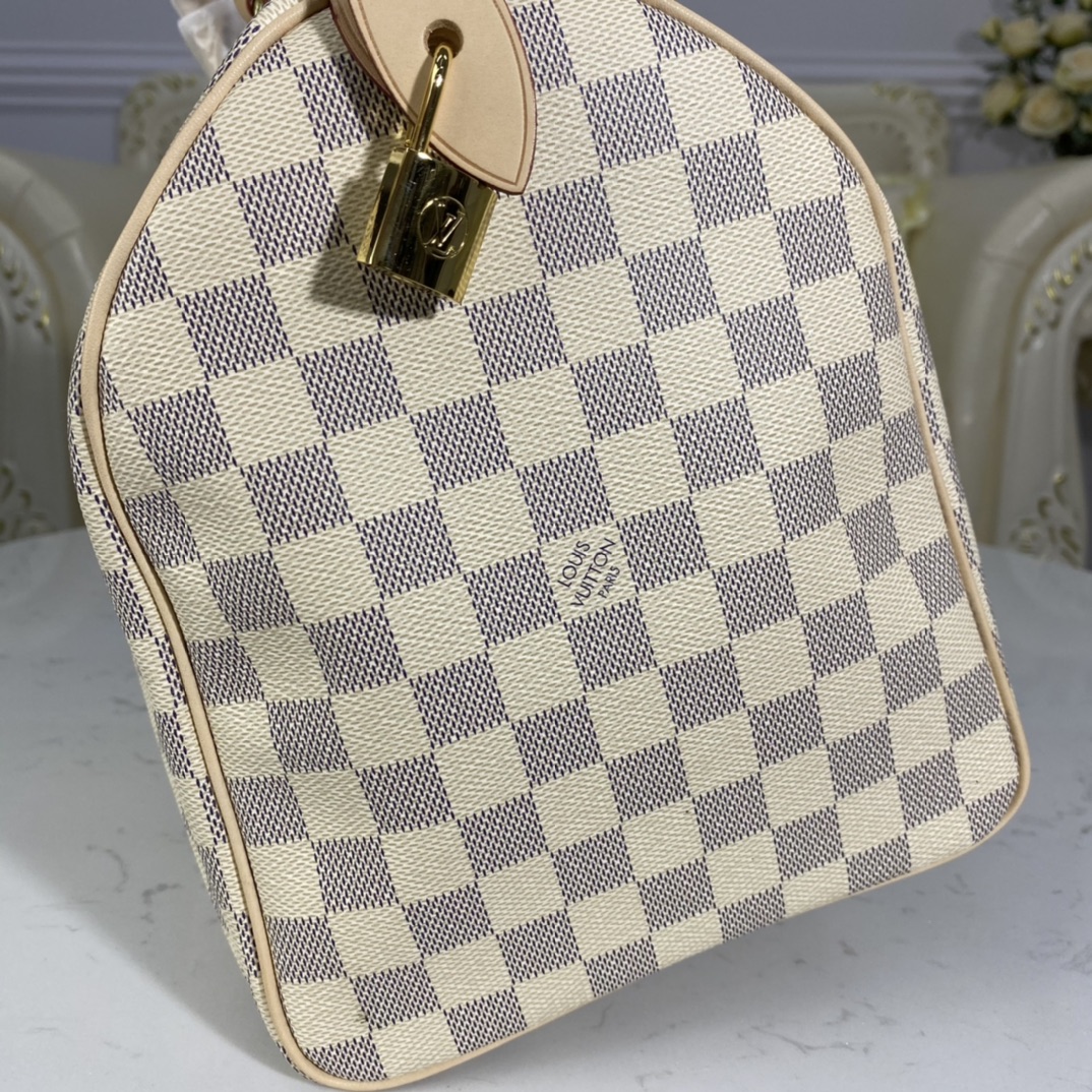 Louis Vuitton SPEEDY BANDOULIERE 35 Damier Azur Handbag N41369 